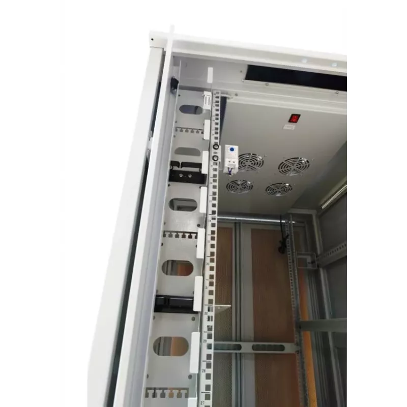 ALLNET ALL-SNB81222EKGrau Armario de red de pie 22U - Capacidad de carga 500 kg - Gris - 4 ventiladores