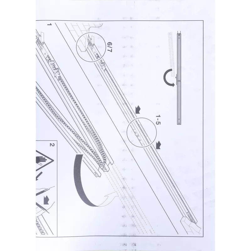 Hormann FS-2 Carril de correa dentada corto de dos piezas para accionamientos Promatic/Supramatic
