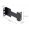 Delock set de montaje adaptador de extensión de profundidad para rack de servidor para ampliar la profundidad de instalación hasta 10 cm 1U negro
