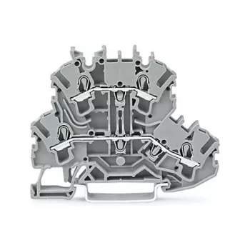 WAGO 2002-2201 TOPJOB S borne de paso de 2 conductores, 2,5 mm², 500 V, gris