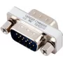 EFB Elektronik mini cambiador de género, D-Sub 9 pines conector macho a conector hembra