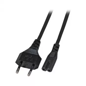 EFB Elektronik cable de alimentación, euroconector a C7 180 grados, 2 m, negro