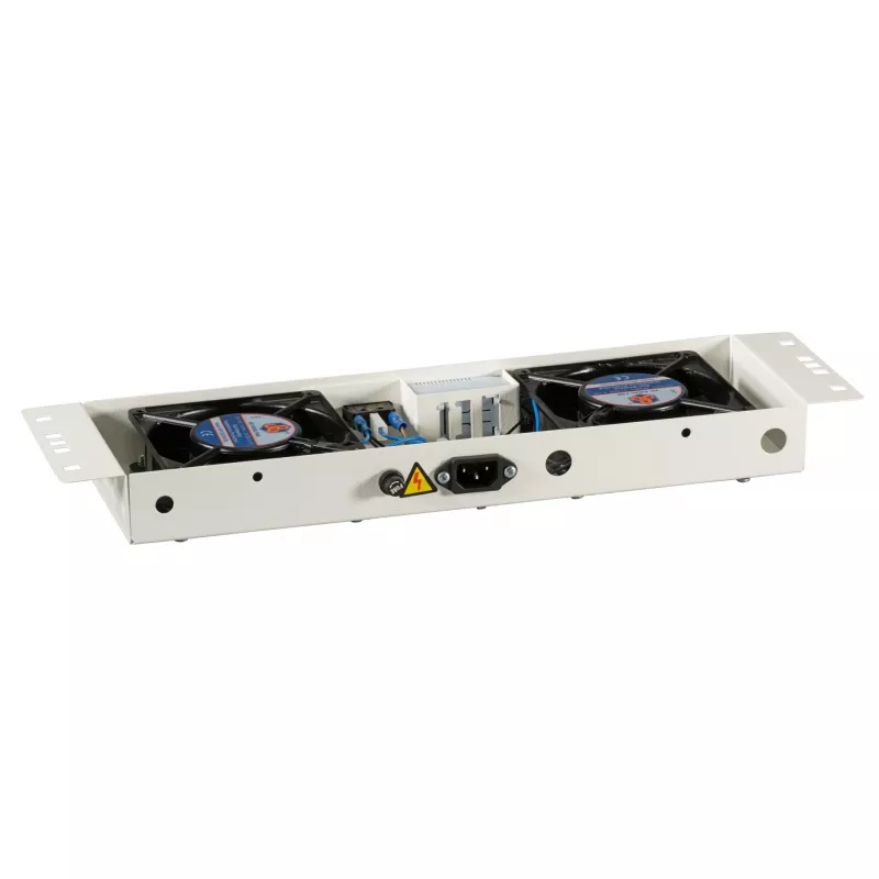 EFB-Elektronik BASIC Unidad de ventilador 2 uds., incl. termostato, RAL 9005 Plug & Play, para caja de pared IP55