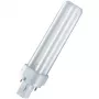 Lámpara fluorescente compacta OSRAM DULUX D 18W/830 G24d-2, blanco cálido