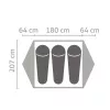 Tienda de campaña Salewa Latitude III para 3 personas - Cactus/Grey