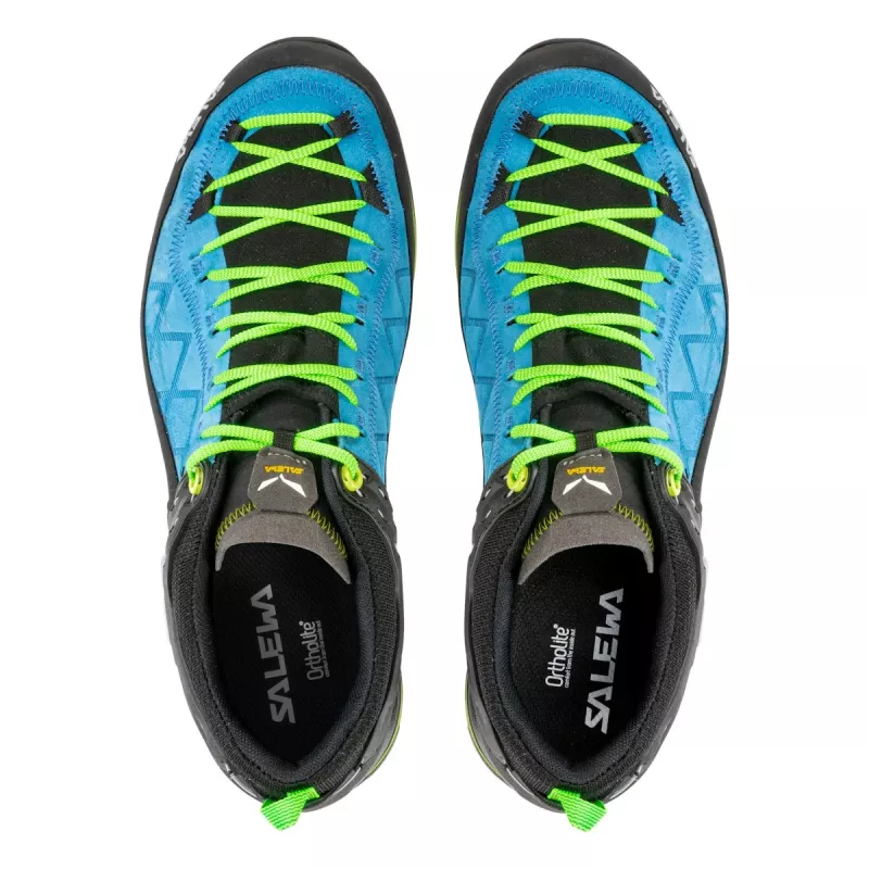 Zapatos de trekking Salewa Mountain Trainer 2 GTX - Azul/verde neón, talla 46