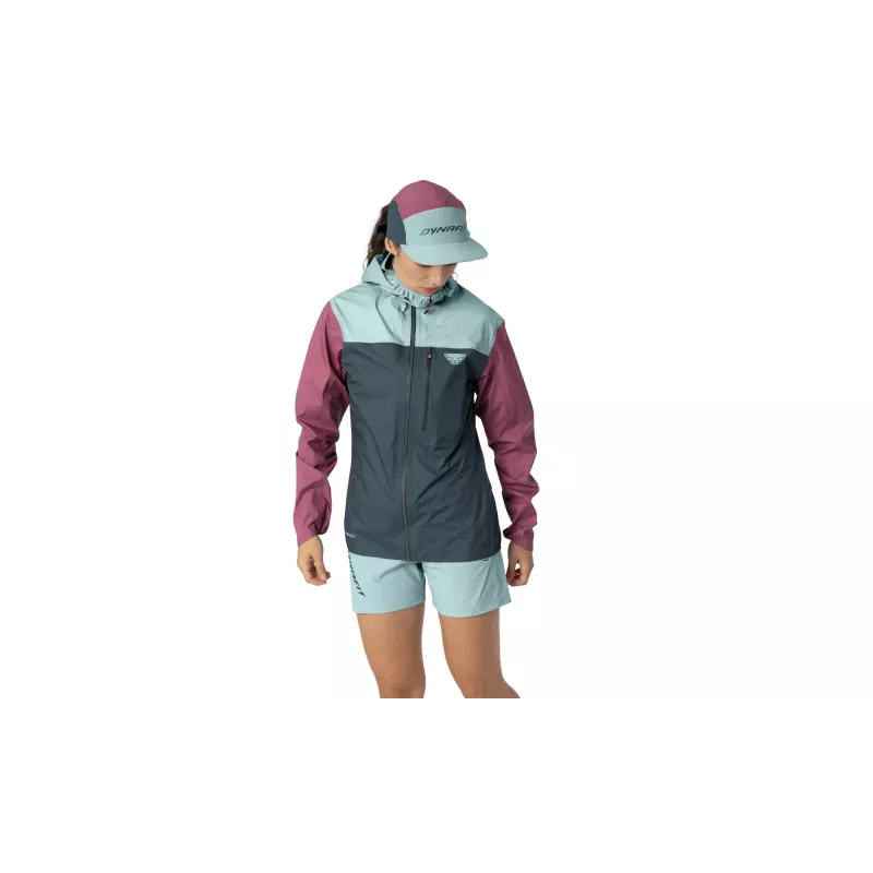 SALEWA Dynafit Traverse 3L Chaqueta Women's - Cinder/Cloud Blue, XS