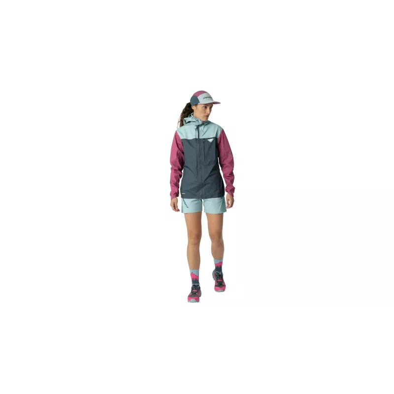 SALEWA Dynafit Traverse 3L Chaqueta Women's - Cinder/Cloud Blue, XS