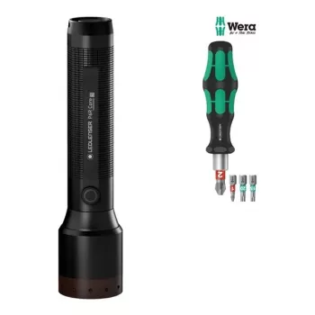 Ledlenser P6R Core Linterna + Set WERA