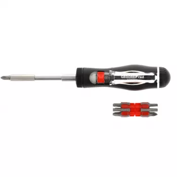 GEDORE Red Destornillador con carraca 13en1, 1/4 pulgadas (Negro/Rojo, con 13 puntas)