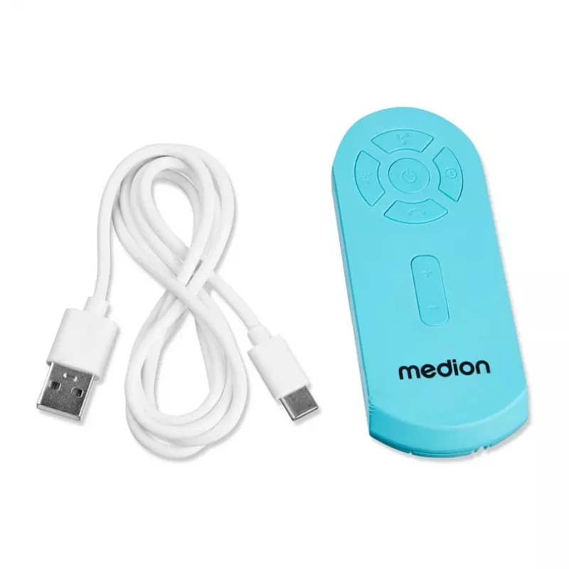 MEDION LIFE Camping Fan E10 TF (MD 12065) Gris/Azul
