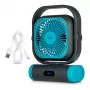 MEDION LIFE Camping Fan E10 TF (MD 12065) Gris/Azul