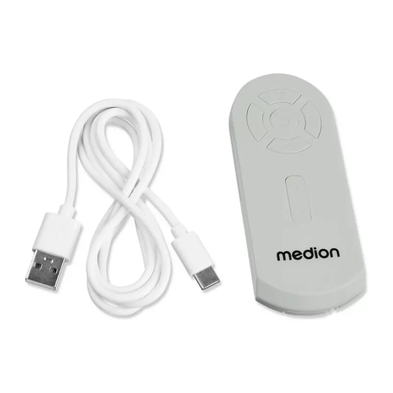 MEDION LIFE Camping Fan E10 TF (MD 12065) Gris/Blanco