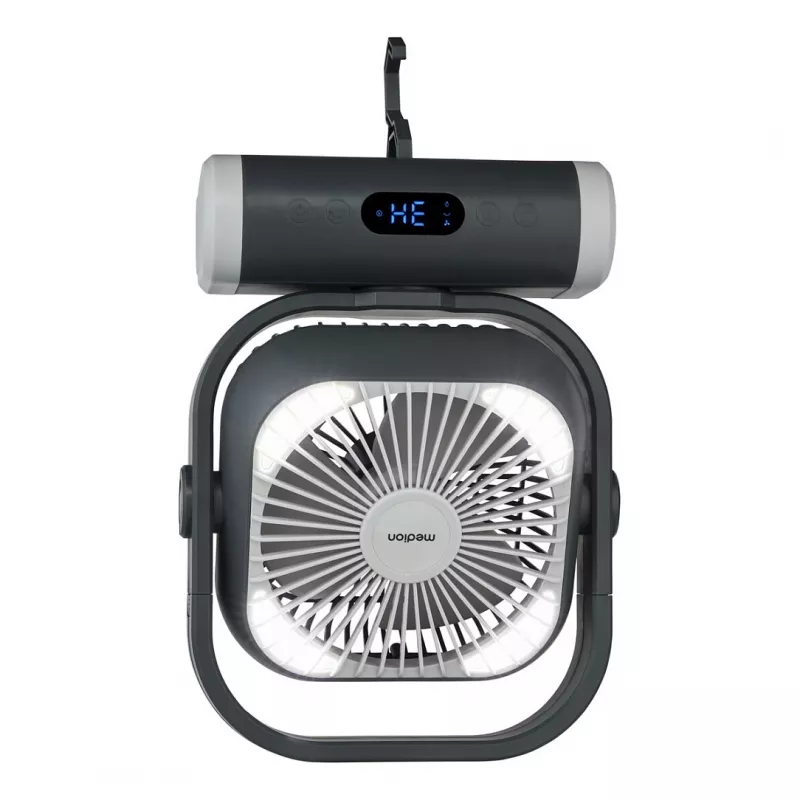 MEDION LIFE Camping Fan E10 TF (MD 12065) Gris/Blanco