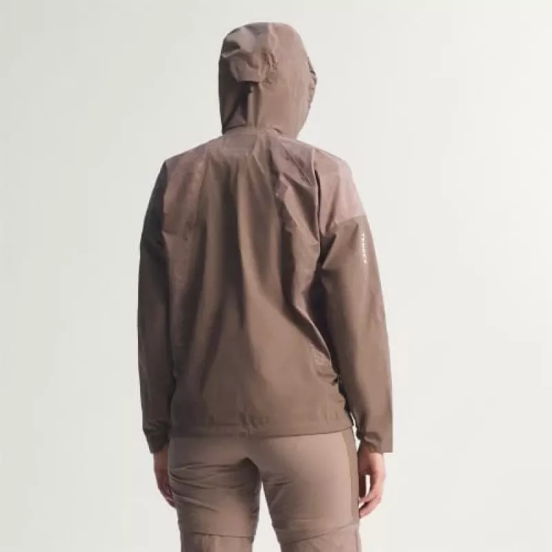adidas TERREX Xperior 2.5L Hybrid Primeknit Climaproof Jacket - Trace Brown - talla S