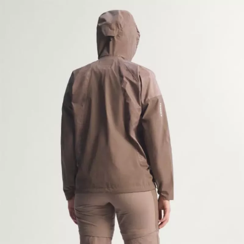 adidas TERREX Xperior 2.5L Hybrid Primeknit Climaproof Jacket - Trace Brown (mujer, talla M)