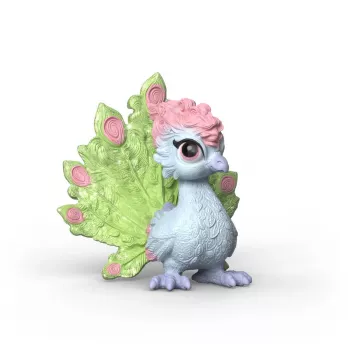 Schleich Bayala figura de polluelo de pavo real