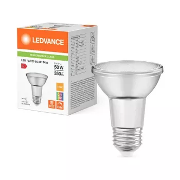 OSRAM PAR20 50W 6.4W 927 E27 lámpara reflectora LED regulable 350 lm 2700K blanco cálido