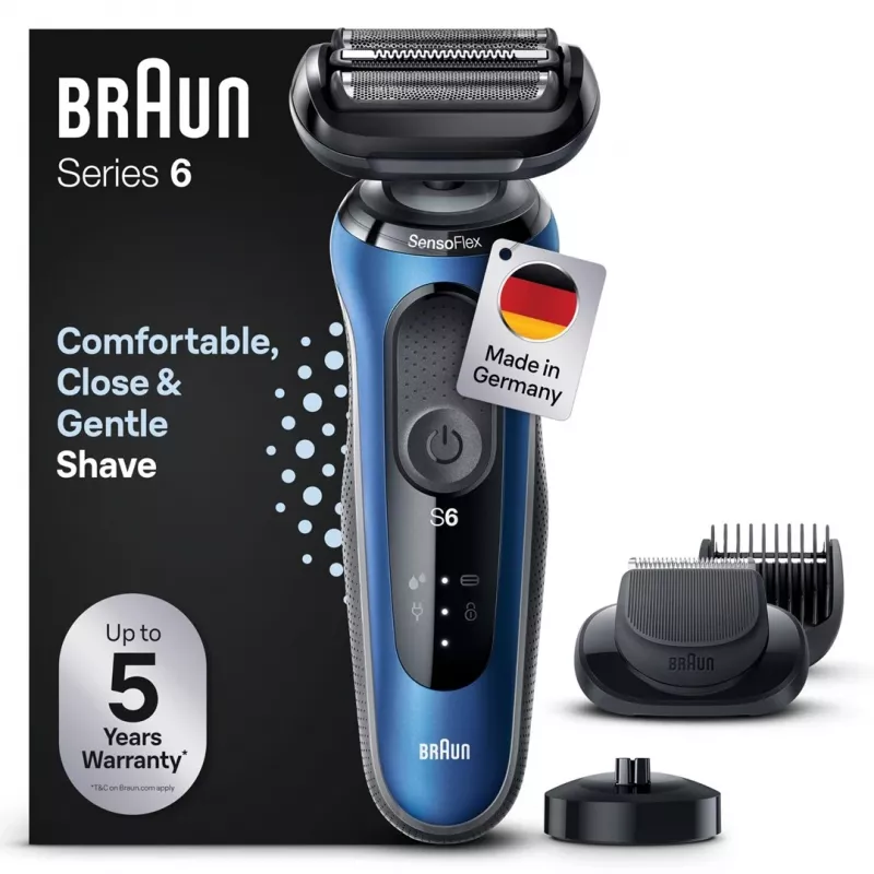 Braun Series 6 61-B4500cs afeitadora de lámina azul