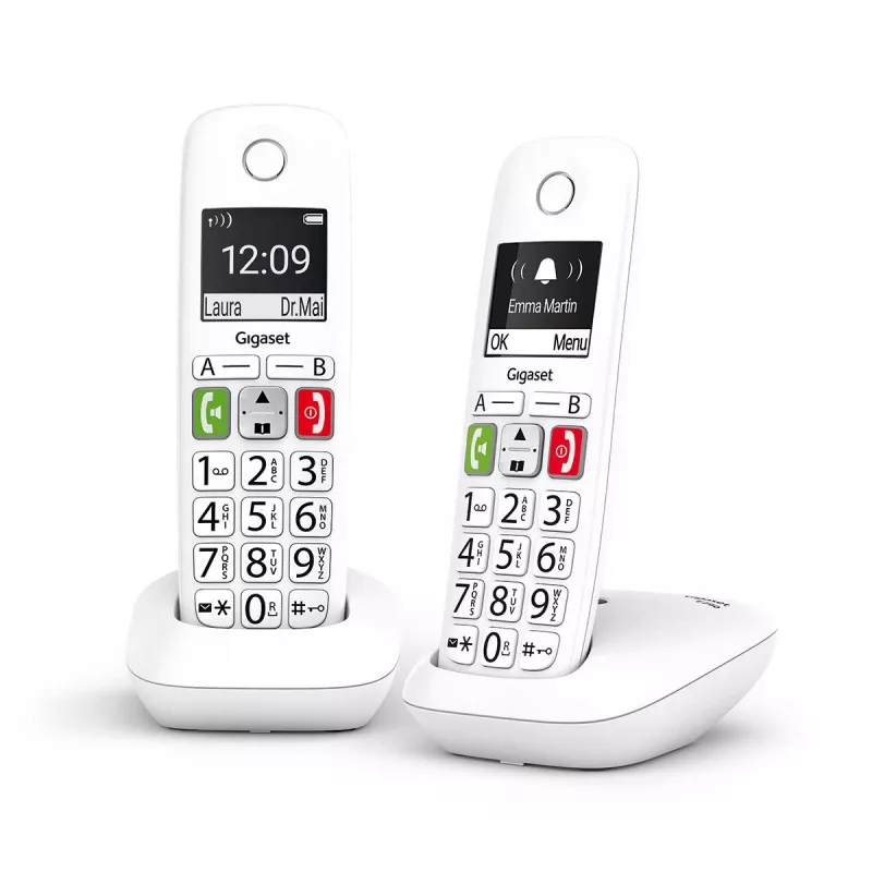 Gigaset E290 Duo Teléfono inalámbrico DECT blanco