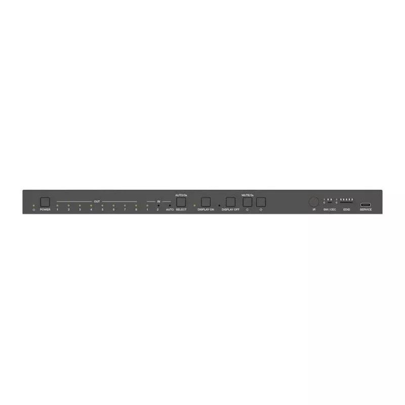 PureLink Splitter HDMI 2.1 2x8 - 48Gbps con escalador y extracción de audio
