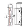 Brumberg 87114070 Conector eléctrico para carril de 3 fases ONETRACK DALI Blanco