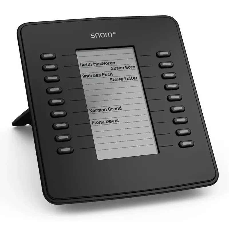 Módulo de expansión SNOM D7 para teléfono de sobremesa Negro