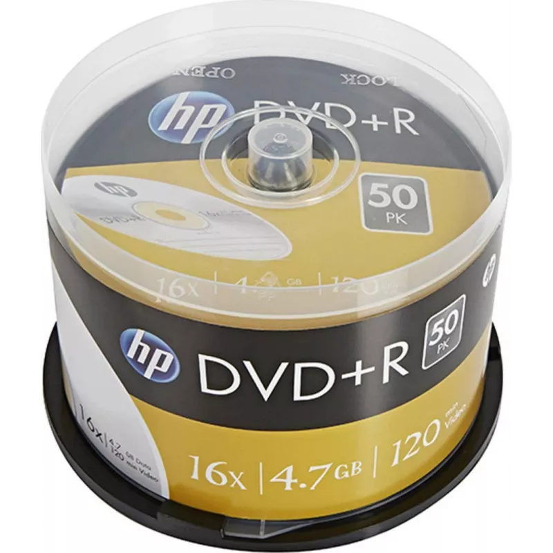 Verbatim HP DVD+R carrete pack de 50 4.7GB 16x AZO Dye