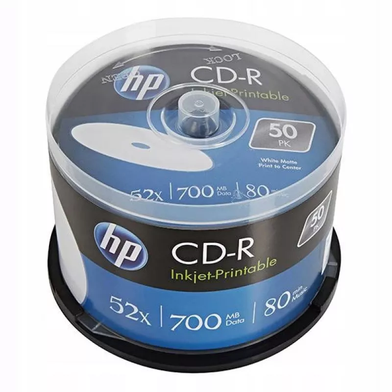 Verbatim DataLifePlus CD-R 700 MB 80 min 52x imprimibles por inyección carrete pack de 50