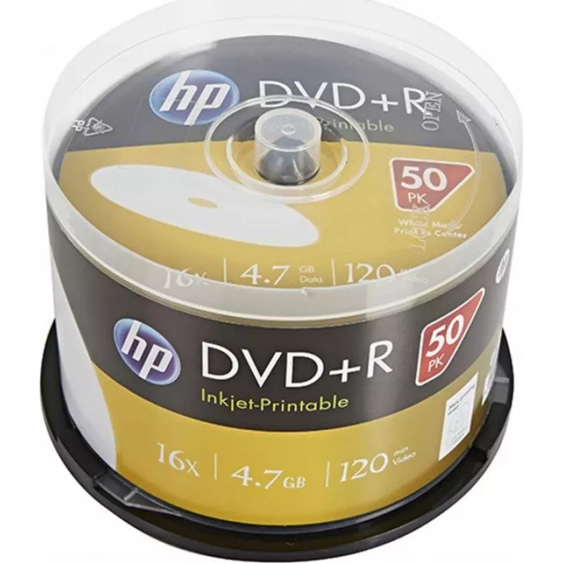 Verbatim DVD+R HP imprimibles por inyección carrete (50 discos) 16x 4.7GB AZO