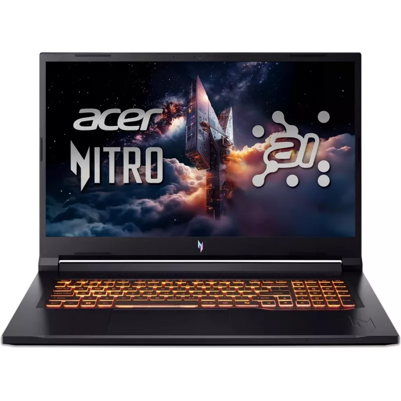 Acer Nitro V 17 AI portátil gaming 43,2 cm (17,3 pulgadas) FHD 144Hz Ryzen AI 5 240 16GB 512GB SSD RTX 5060 sin sistema operativo obsidiana negra