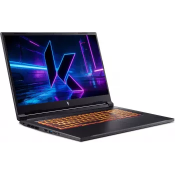 Acer Nitro V 17 AI Portátil gaming - AMD Ryzen 5 240, 17,3 inch FHD 144Hz, 16GB DDR5, 512GB SSD, GeForce RTX 5050, sin SO, Obsidian Black