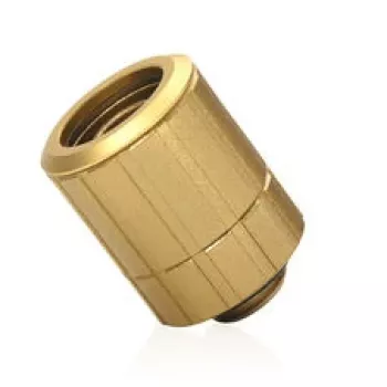Bitspower Artemis Racer de compresión giratorio recto G1/4 macho a 16/10mm, Swivel - Stardust Gold