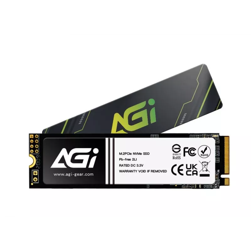 AGI TECHNOLOGY 1TB SSD M.2 NVMe PCIe 4.0 - 4700MB/s de lectura, 2800MB/s de escritura, 600TBW