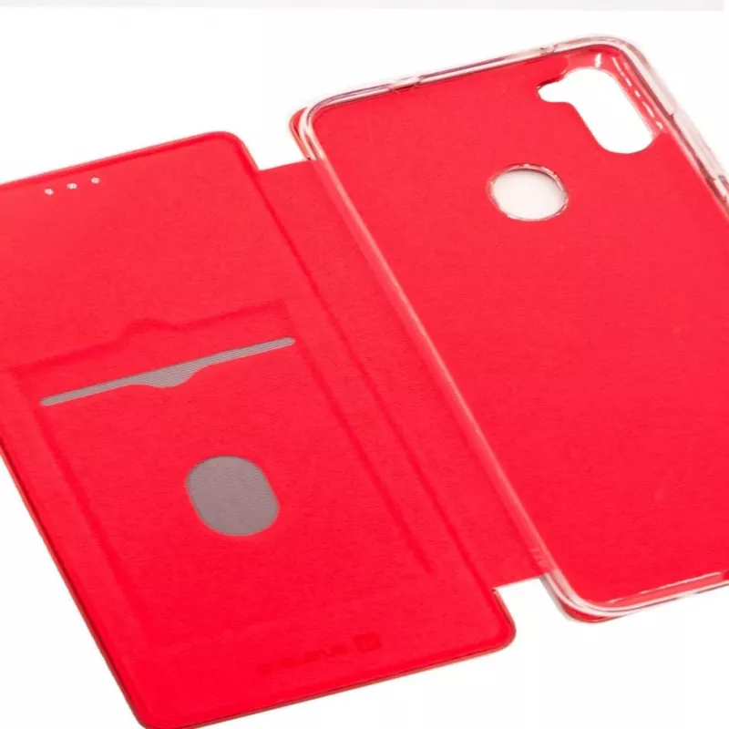 Evelatus Samsung Galaxy A11 Funda tipo libro con cartera color vino