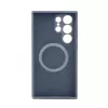 Evelatus Samsung Galaxy S24 Ultra Funda de silicona MagSafe Premium Soft Touch azul medianoche