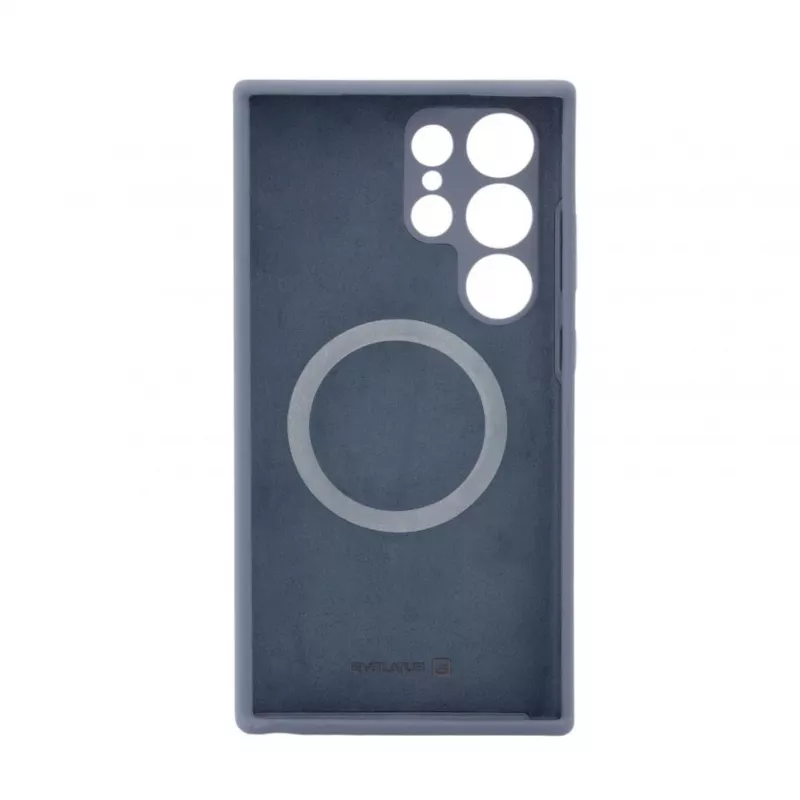 Evelatus Samsung Galaxy S24 Ultra Funda de silicona MagSafe Premium Soft Touch azul medianoche