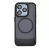 Evelatus Apple iPhone 16 Pro Funda MagSafe con revestimiento de goma y soporte negra