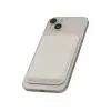 Evelatus Monedero universal de piel sintética PU con MagSafe blanco
