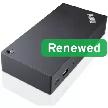 Lenovo Renewed ThinkPad USB-C Dock Gen 2 40AS 90W Usado con fuente de alimentación