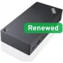 Lenovo Renewed ThinkPad USB-C Dock Gen 2 40AS 90W Usado con fuente de alimentación