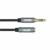 UNITEK cable alargador de audio 3,5mm 1m - jack a conector hembra, dorado, negro