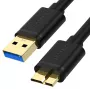 UNITEK cable USB 3.0 conector macho A a conector macho Micro-B 1m negro Y-C461GBK
