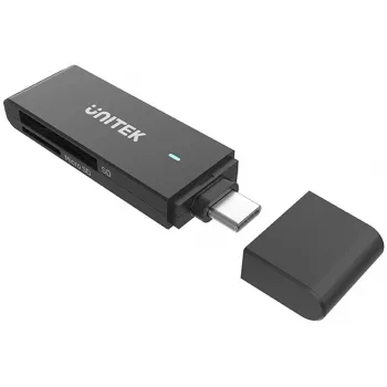 UNITEK lector de tarjetas SD y MicroSD USB-C (Y-9328) - Space Grey