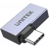 UNITEK adaptador plano en ángulo de USB-C a USB-C 40Gbps