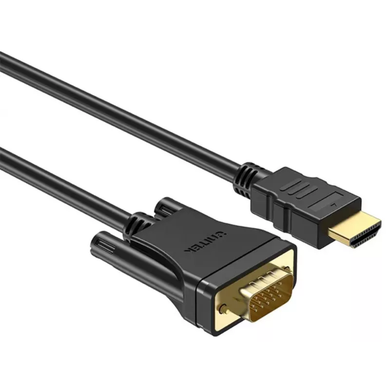 UNITEK cable HDMI a VGA, Full HD 1080p, 60Hz, 2m, negro