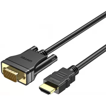 UNITEK cable HDMI a VGA, Full HD 1080p, 60Hz, 2m, negro