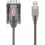 UNITEK cable convertidor USB-A a serie RS232, conector DB9, 1,5 m, negro