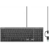 UNITEK SlimTap teclado de oficina ligero con cable USB-C/USB-A