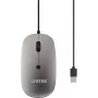 UNITEK SlimTrack 1600DPI ratón óptico con cable, gris